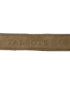 Talbots Braided Leather Belt Gold-Tone Buckle - tag