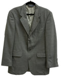 Lands' End Lambswool Two-Button Blazer Gray - front