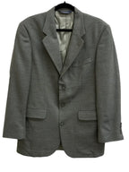 Lands' End Lambswool Two-Button Blazer Gray - front