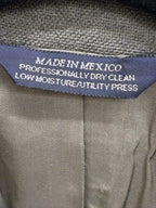 Lands' End Lambswool Two-Button Blazer Gray - label